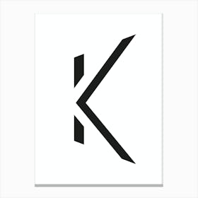 K by emerybloom Canvas Print