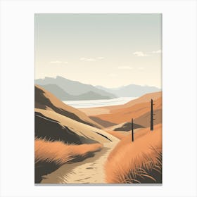 West Coast Trail New Zealand 2 Hiking Trail Landscape Canvas Print