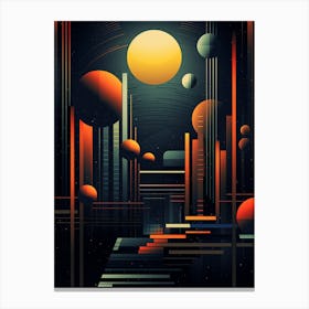 Futuristic City Canvas Print