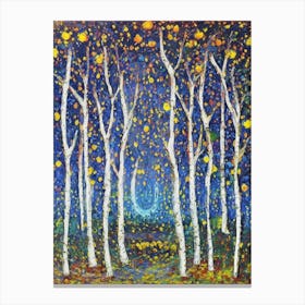 Moonlight In The Forest 1 Canvas Print