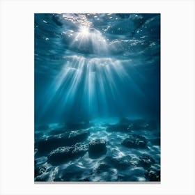 Underwater Sunbeams Canvas Print