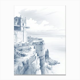 House On The Cliff Canvas Print