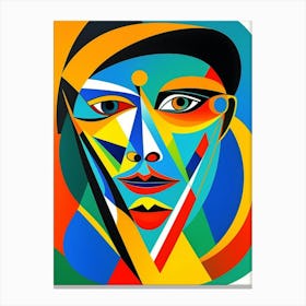 Abstract Portrait Of A Man 4 Canvas Print