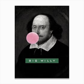 Big Willy Shakespeare Canvas Print
