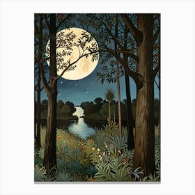 William Morris Moonlight In The Forest 35 Canvas Print