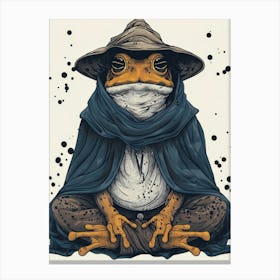 Frog Wizard Canvas Print