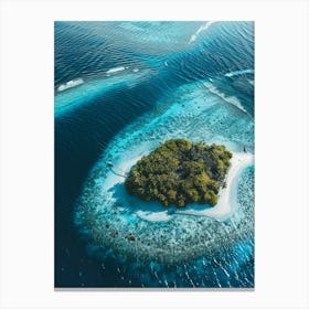 Island In The Maldives 7 Canvas Print