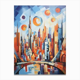 Infinite Horizons: Dubai's Skyline Canvas Print
