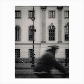 Man On A Bicycle Canvas Print