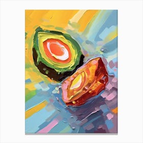 Avocado Painting 4 Canvas Print