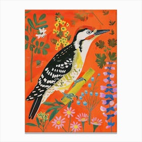 Spring Birds Woodpecker 1 Canvas Print