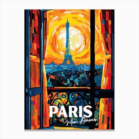 Paris Mon Amour 3 Canvas Print