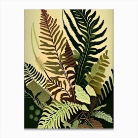 Christmas Fern Rousseau Inspired Canvas Print