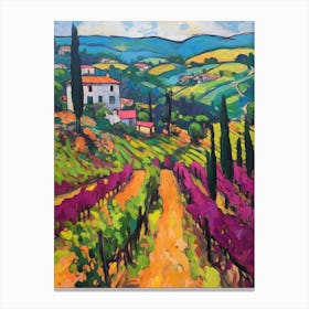 Chianti Italy 3 Fauvist Painting Canvas Print