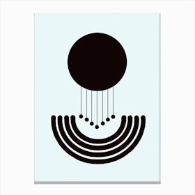 Riyadh Space Minimalist Bauhaus Canvas Print