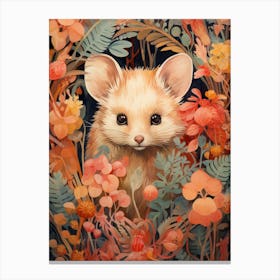 Adorable Chubby Hidden Possum 1 Canvas Print