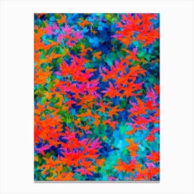 Acropora Hoeksemai Vibrant Painting Canvas Print