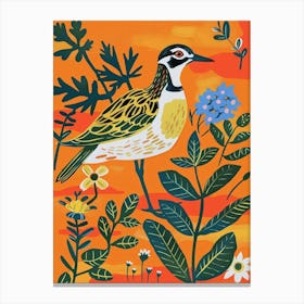 Spring Birds Lapwing 1 Canvas Print