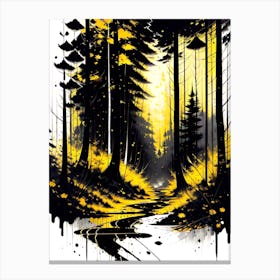 Yellow Forest 3 Canvas Print