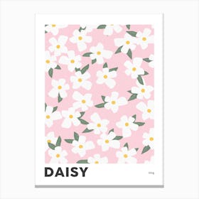 Daisy April Birth Flower Canvas Print
