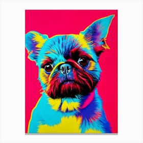 Brussels Griffon Andy Warhol Style dog Canvas Print