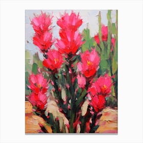 Cactus Painting Echinocereus 3 Canvas Print