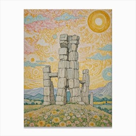 Stone Structure Canvas Print