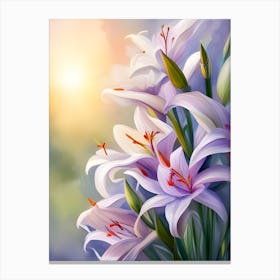 bouquet of lilies Canvas Print