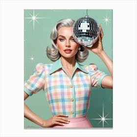 Disco Girl 3 Canvas Print