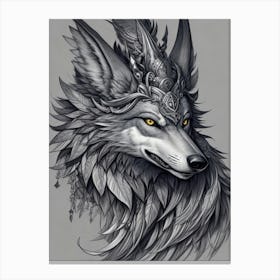 Wolf Head 1 Canvas Print