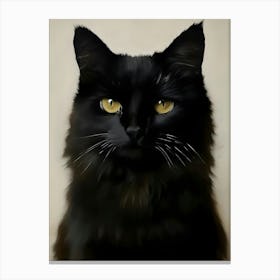 Black Cat 5 Canvas Print