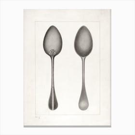 Pewter Spoon, Burton Ewing Canvas Print