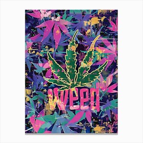 Tropical Cannabis Vibes Canvas Print