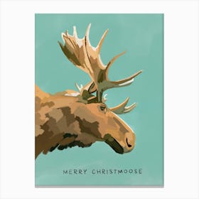 Christmas Moose Canvas Print