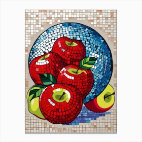 Mosaic Apples Canvas Print