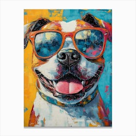 The Coolest Dog In Town 3 Canvas Print