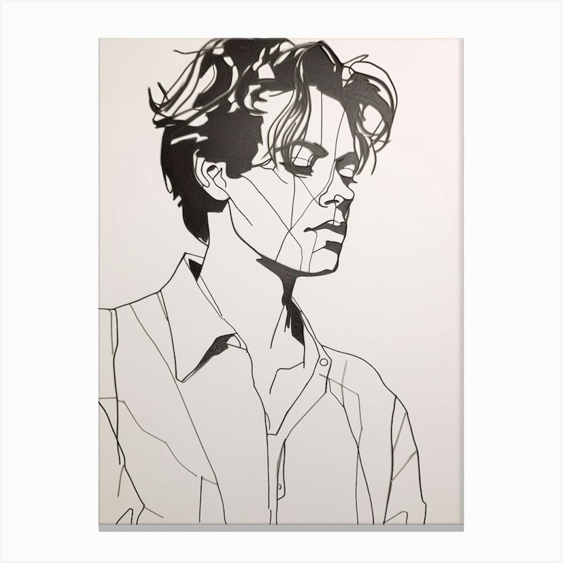 Harry Styles inspired minimalist drawing by artbyemma24 on DeviantArt