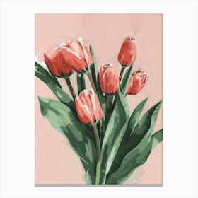 Pink Tulips 5 Canvas Print