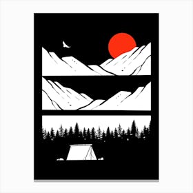 Wild Camping Canvas Print