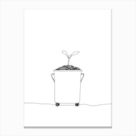 Plant In A Bucket Lienzo