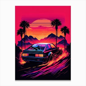 Retro Car Canvas Print