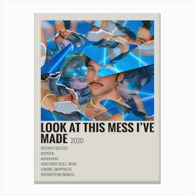 Look At This Mess Ive Made By Loveleo Polaroid Poster 1 Canvas Print