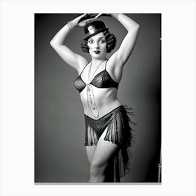 1920's Burlesque Dancer ~Reimagined 32 Canvas Print