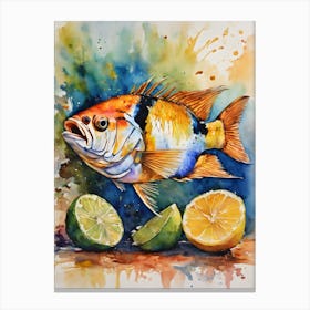 Tequila Splitfin Fish 1 Canvas Print