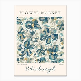 Flower Market Edinburgh Canvas Print