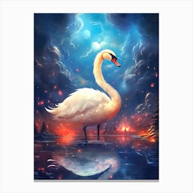 Swan Fantasy Canvas Print