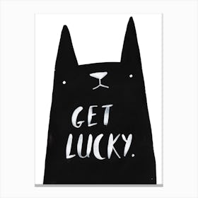 Get Lucky Cat Canvas Print