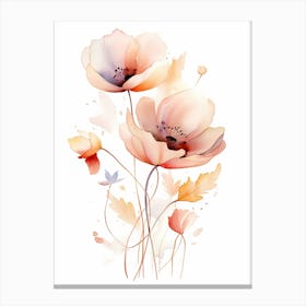 Vivid Visions: Poppy Flower Wall Art Print Canvas Print