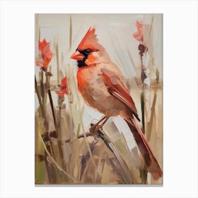 Bird Painting Northern Cardinal 2 Canvas Print