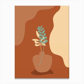 Plant In A Vase 9 Canvas Print